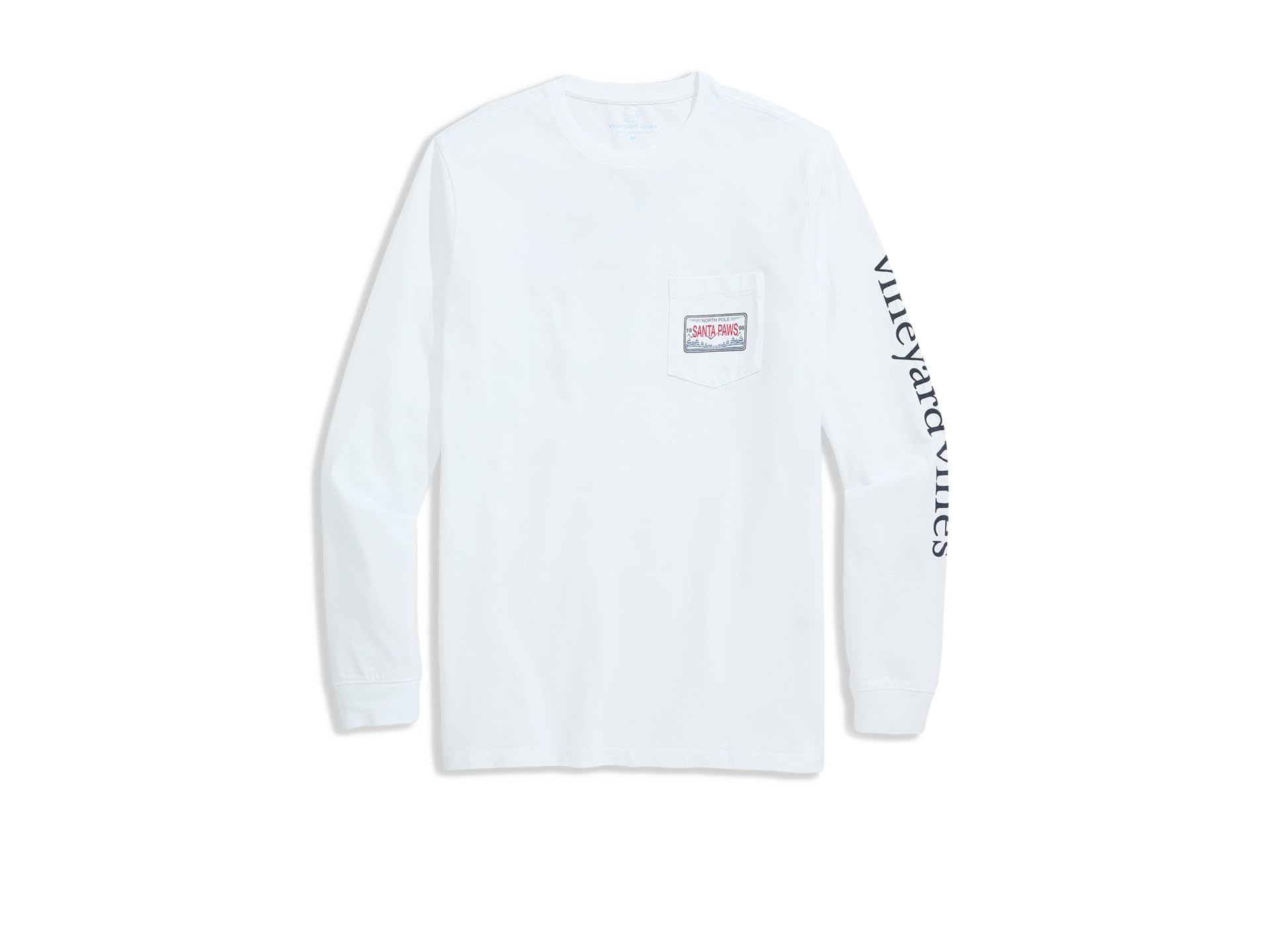 Мужская футболка Long Sleeve Tee с принтом Dog Flying Presents