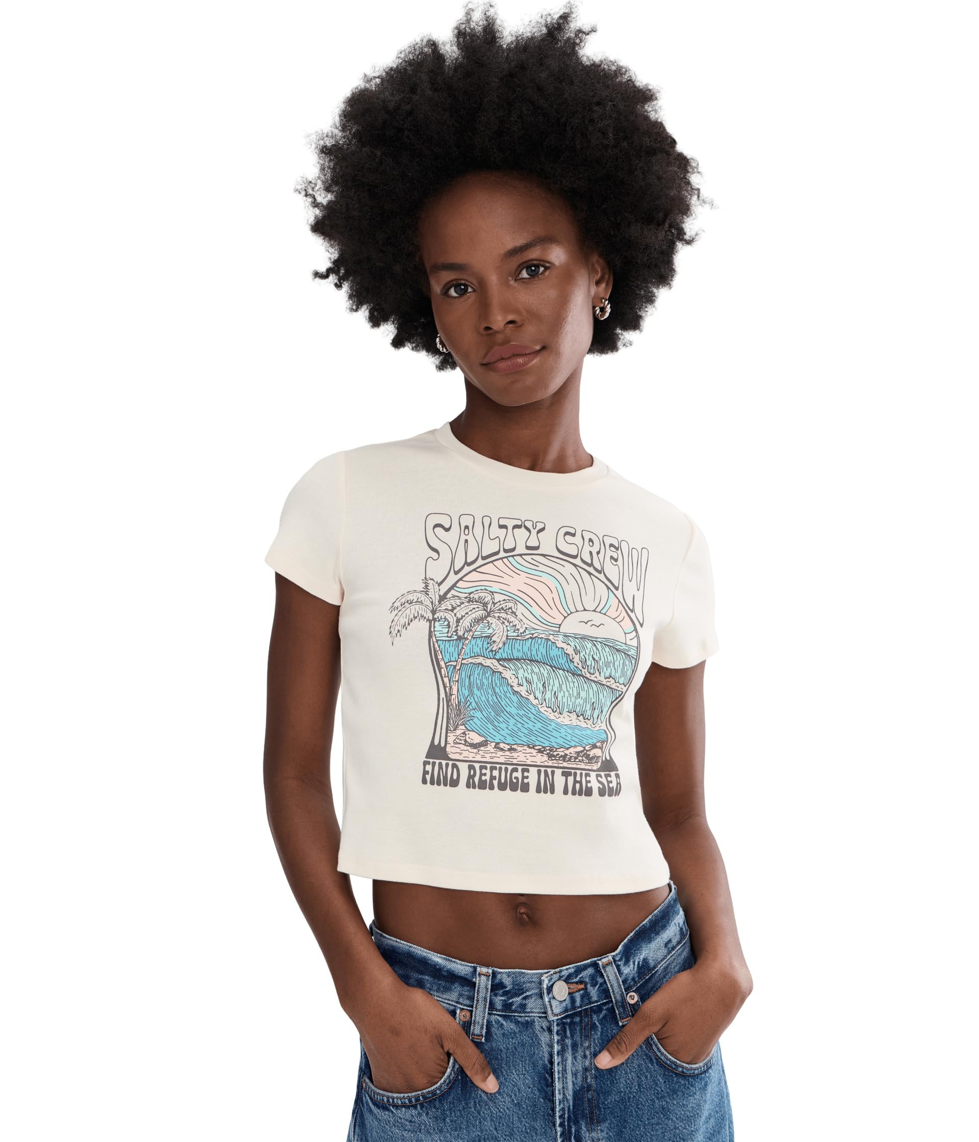 Женская футболка Salty Crew Keyhole Baby Tee