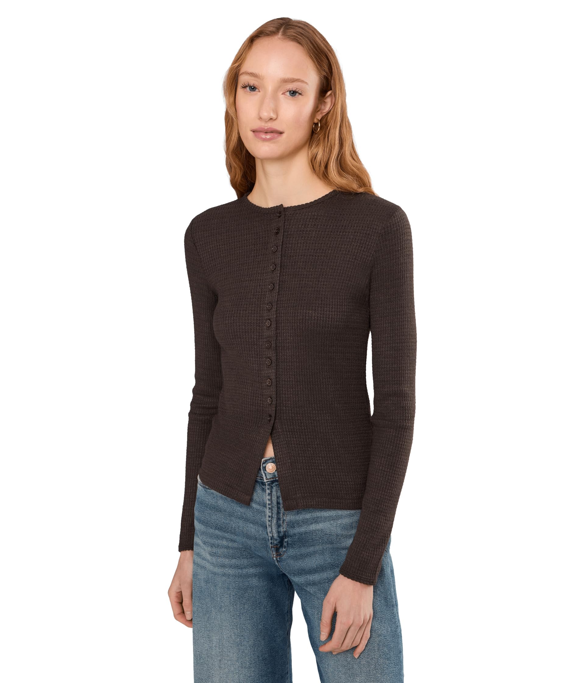 Joan Crewneck Waffle топ