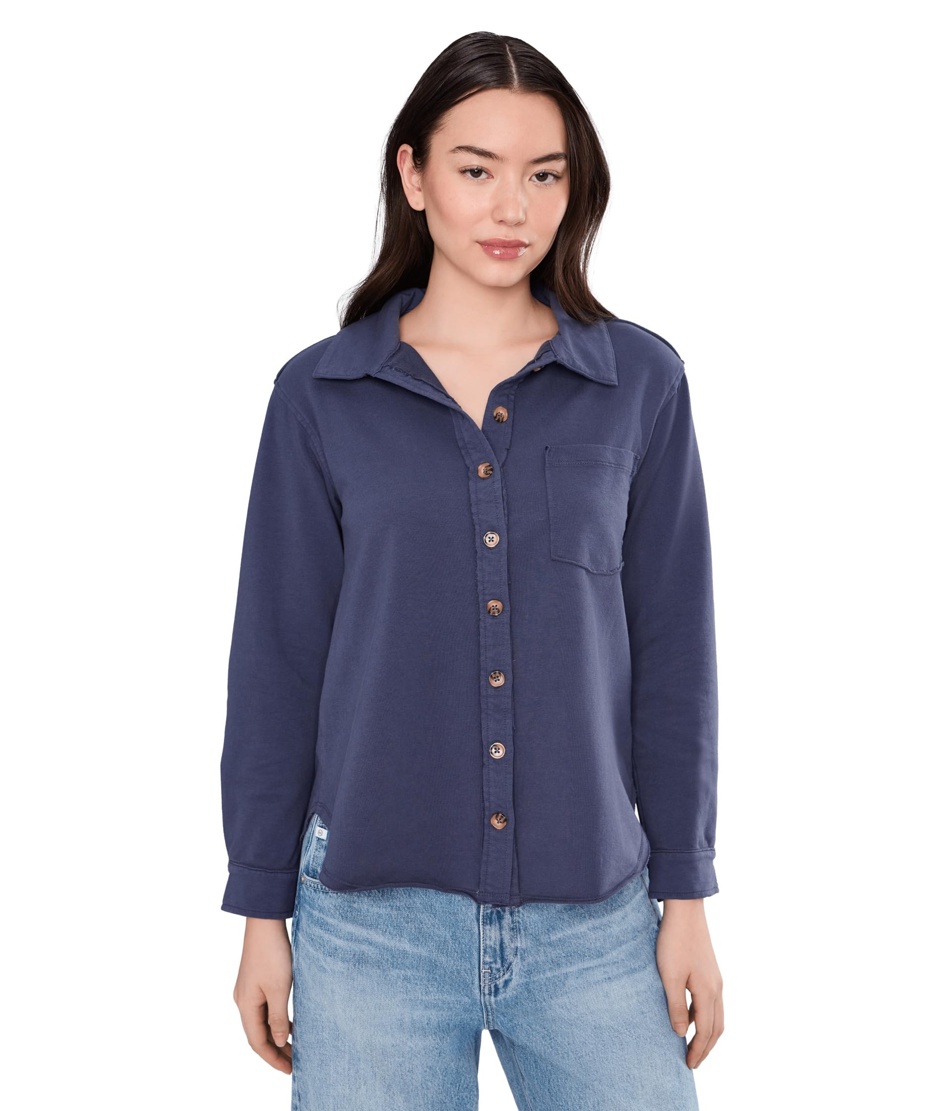 Long Sleeve Button Front Shacket