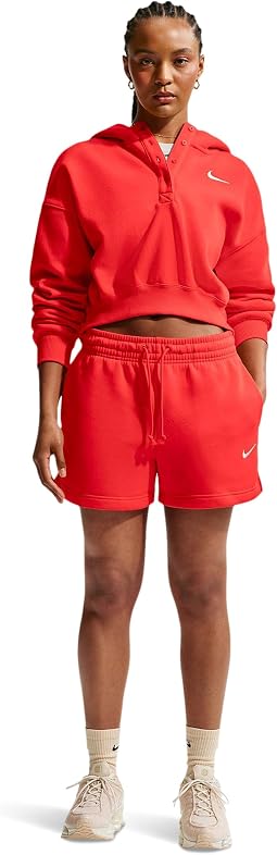 Nike Женский укороченный худи Phoenix Fleece Oversized Crop Henley