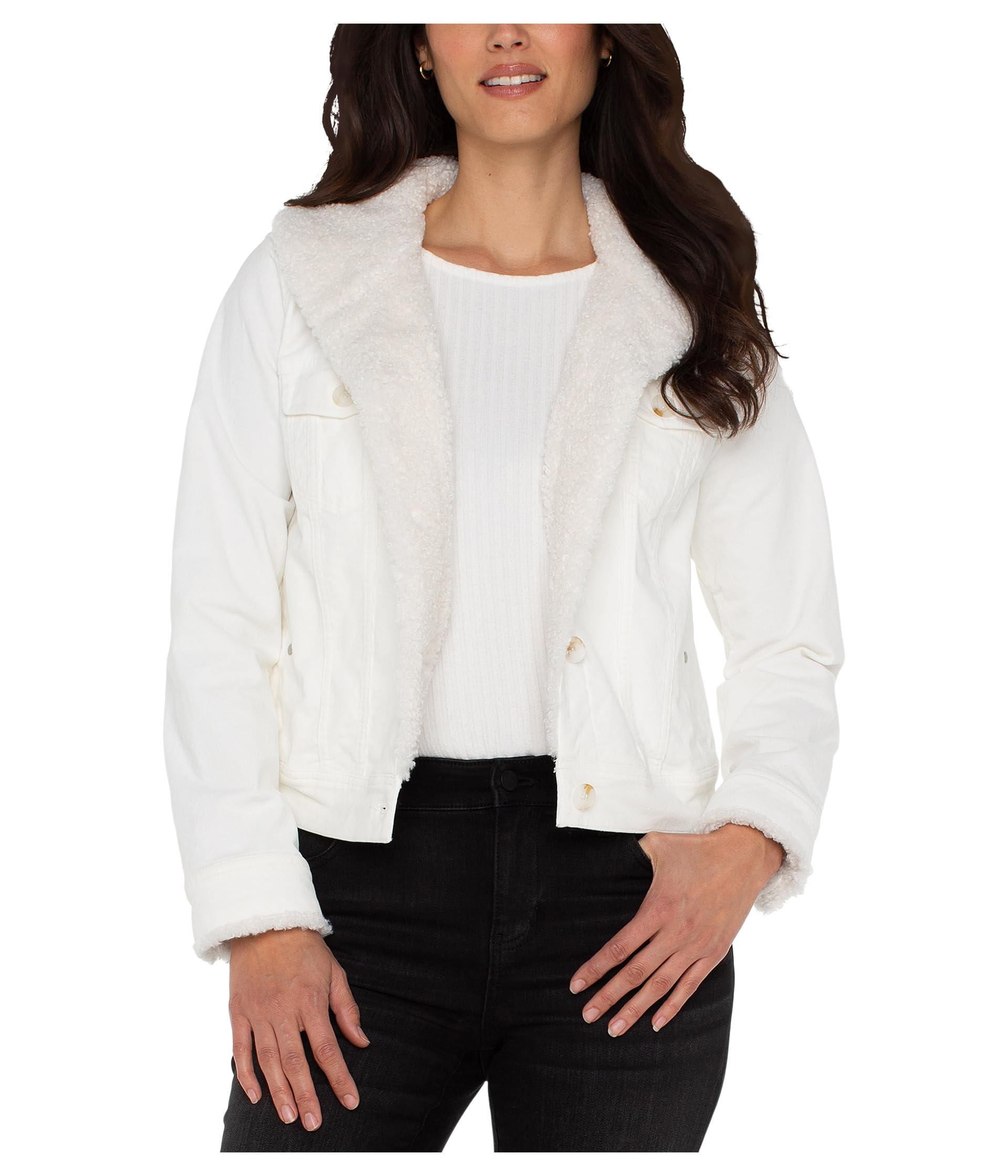 Corduroy Sherpa Collar Trucker Jacket