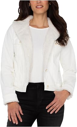 Corduroy Sherpa Collar Trucker Jacket