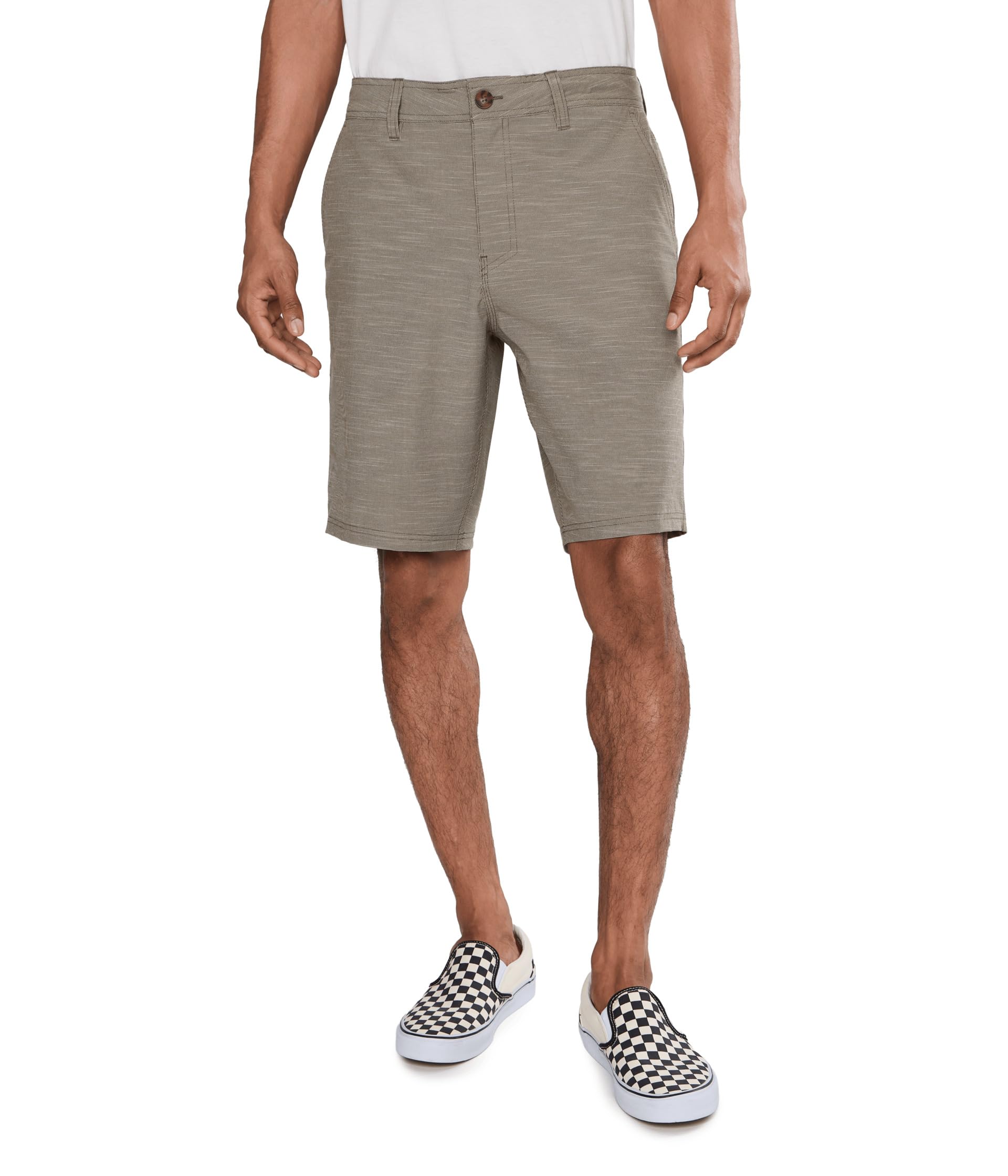 20" Portola Slub Check Shorts