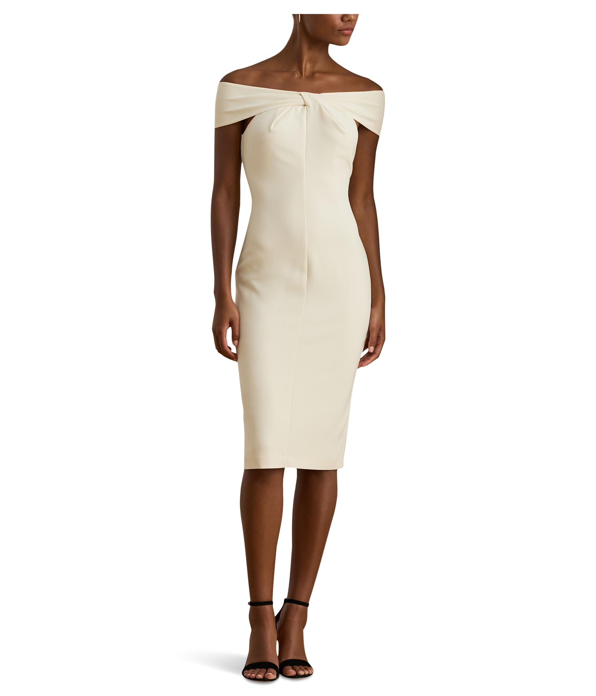 Женское коктейльное платье Twist-Front Crepe