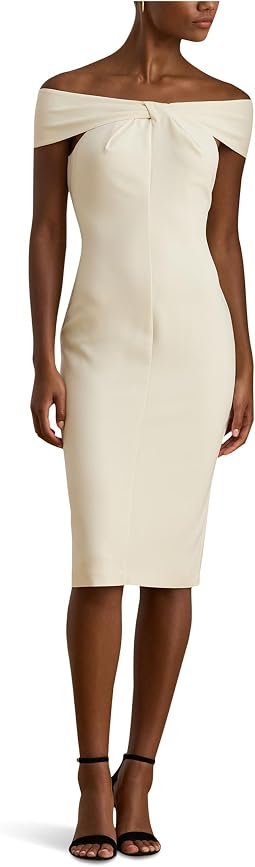 Женское коктейльное платье Twist-Front Crepe