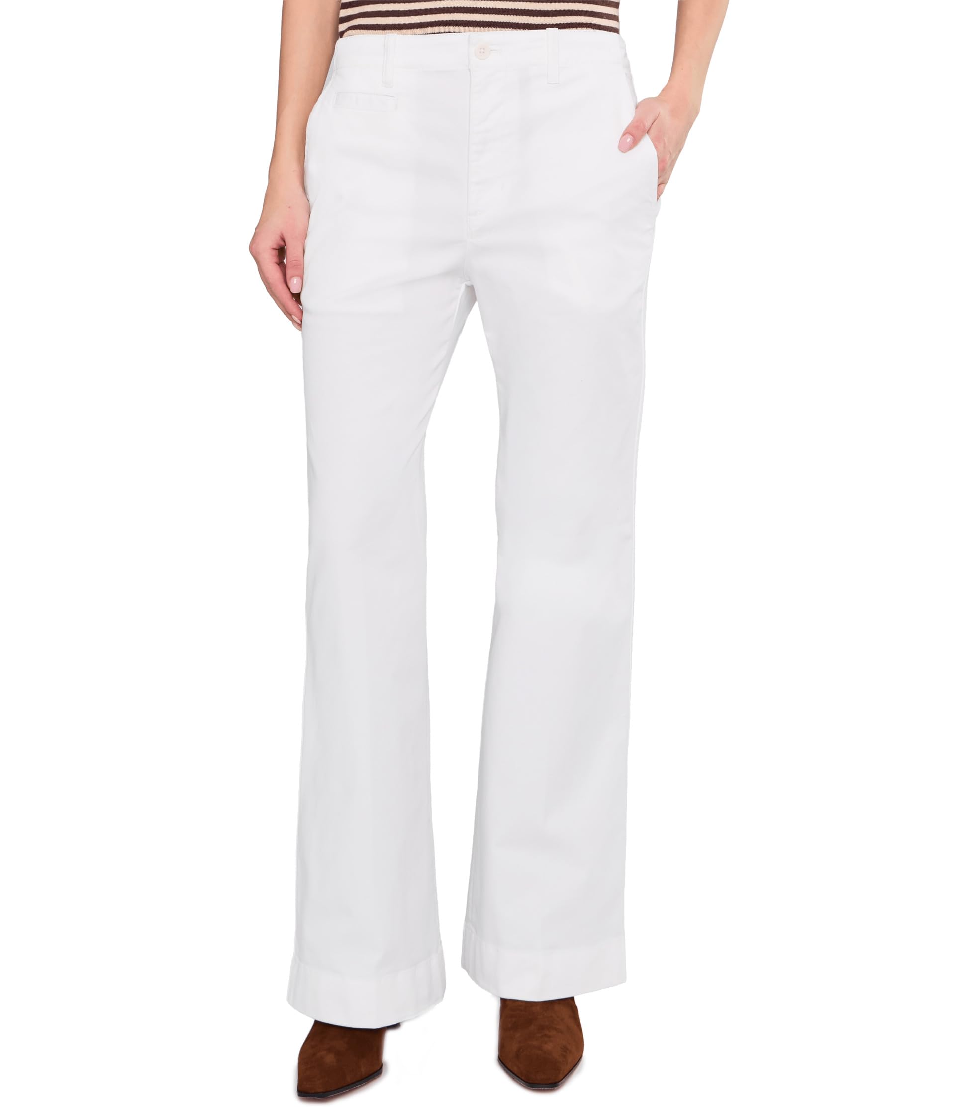 Stretch Cotton Брюки чинос клеш из хлопка