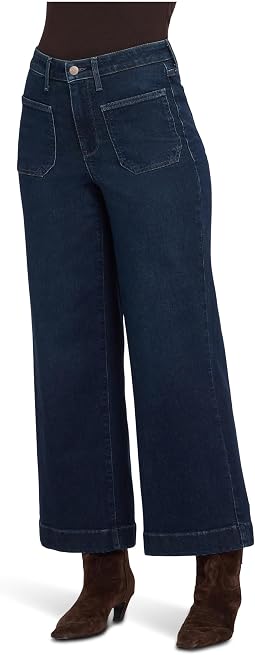 Teresa Wide Leg Jeans Женские джинсы в цвете Blacken Blue