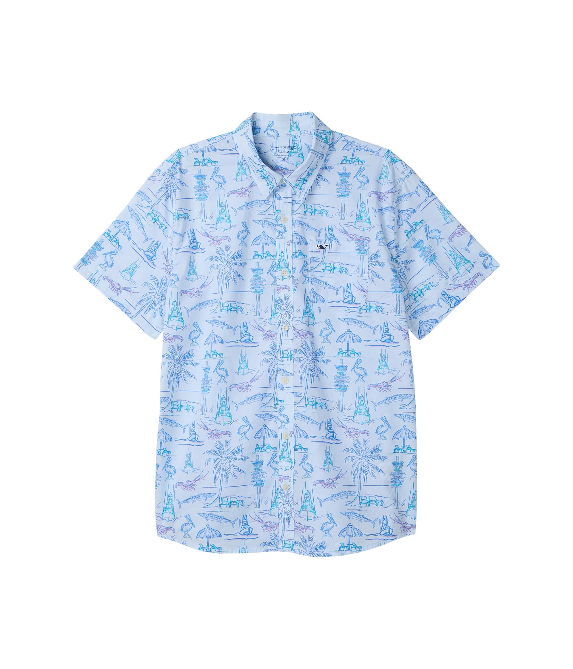 Vineyard Vines Kids рубашка Key West Scene