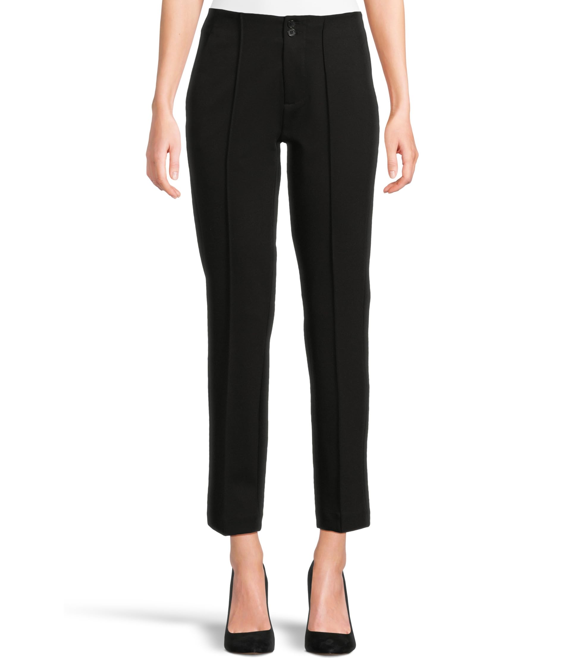 Mid-Rise Double Button Trouser
