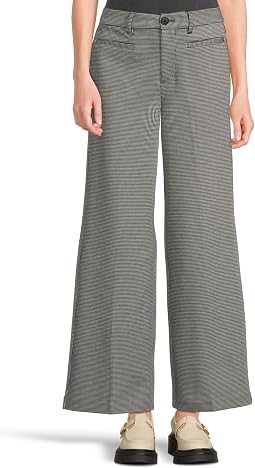 Брюки Liverpool Los Angeles Wide Leg Mid-Rise с клапанами на карманах