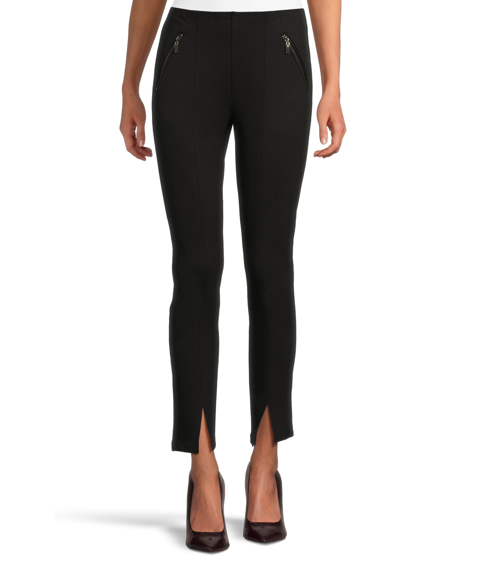 Petite High-Rise Pull-On Legging With Slit Hem