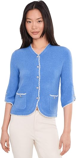 Кардиган Contrast Scallop Trim