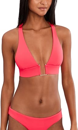 Color Code Maddison Wide Band Halter Top