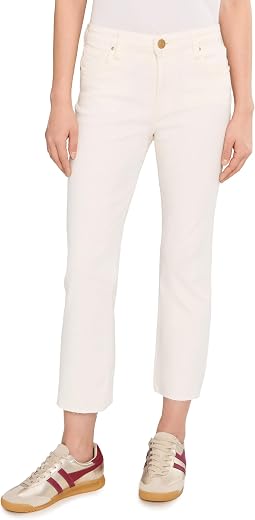 Petite Kelsey High-Rise Ankle Flare with Raw Hem