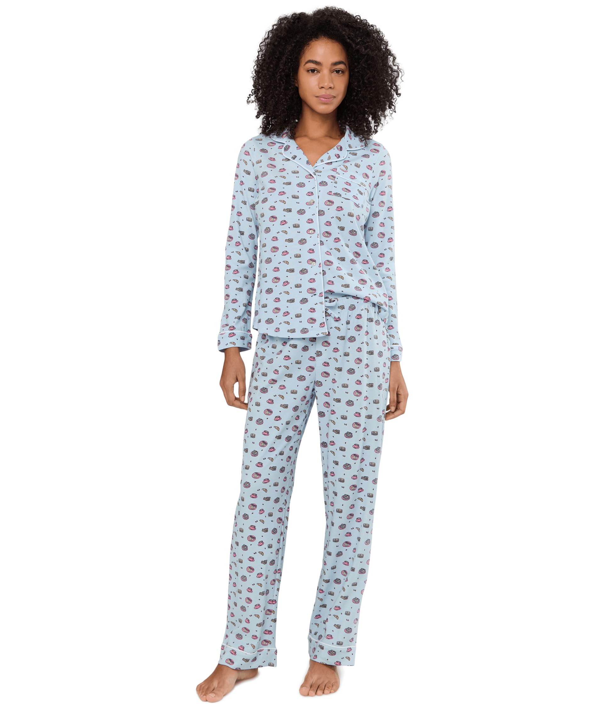Pima Cotton Long Sleeve Sleep Set