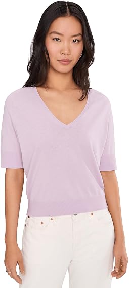 V-Neck Saddle Sleeve Sweater