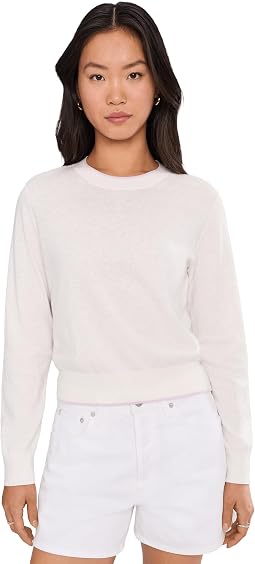 Picot Edge Crewneck Sweater
