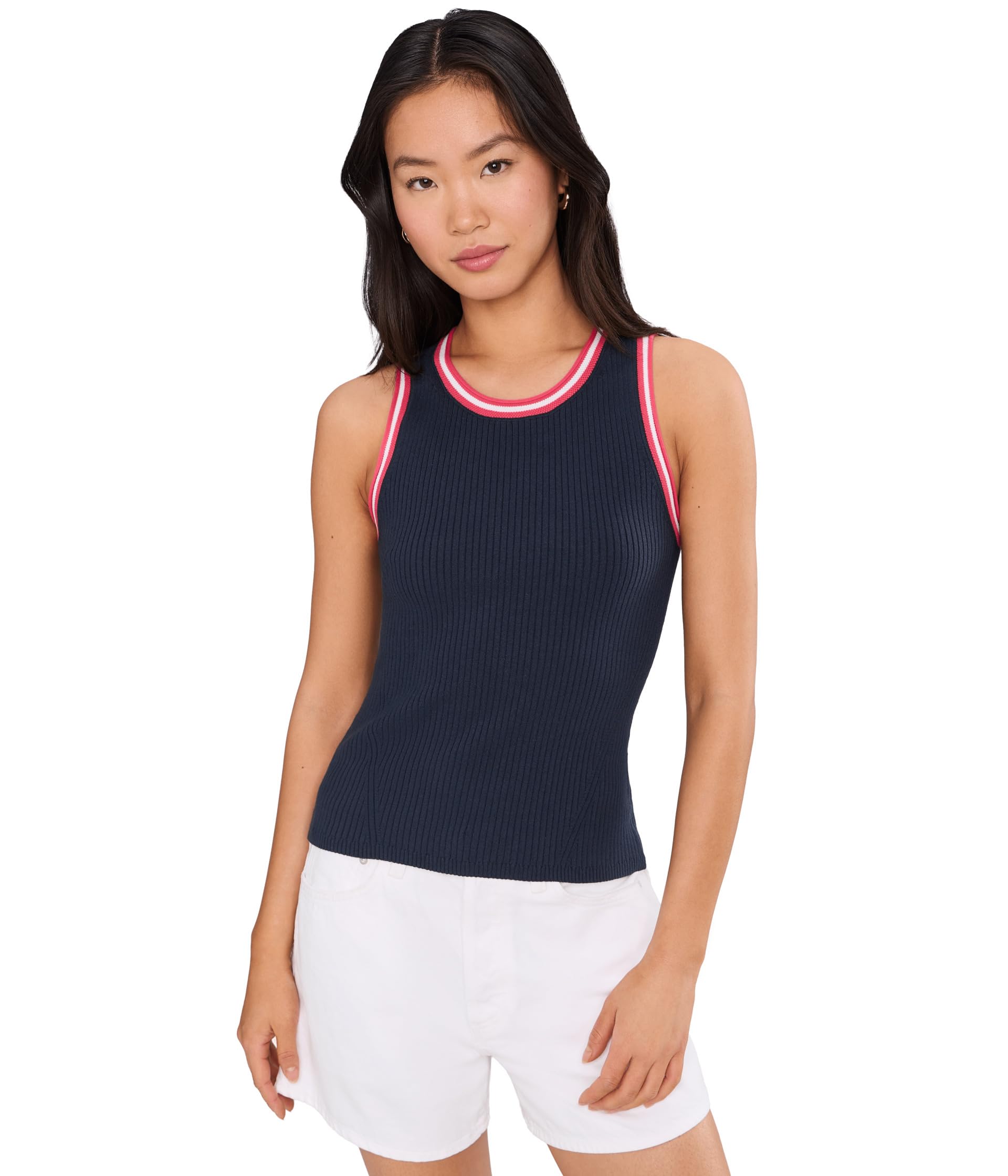 Contrast Trim Knit Tank