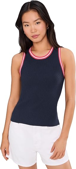 Contrast Trim Knit Tank