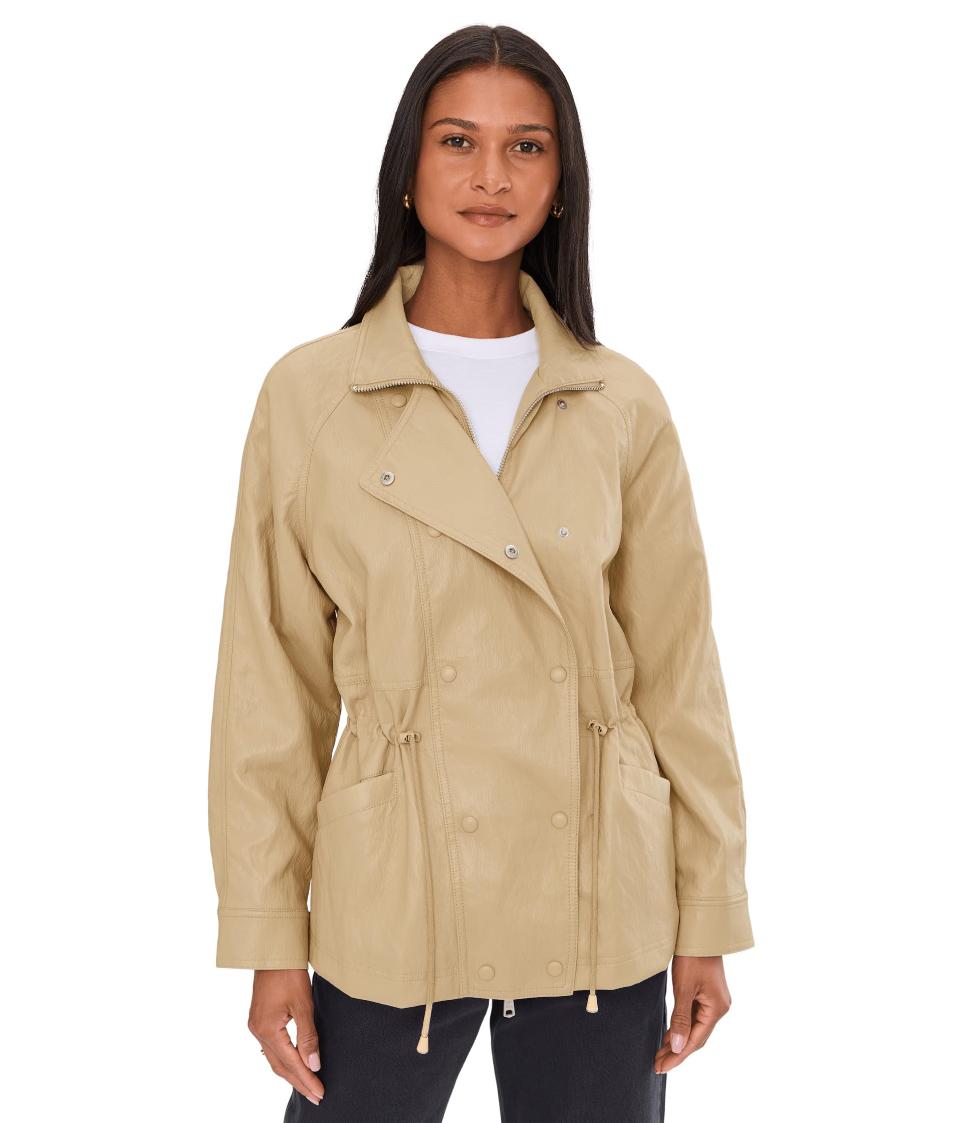 Anorak With Waist Drawstring