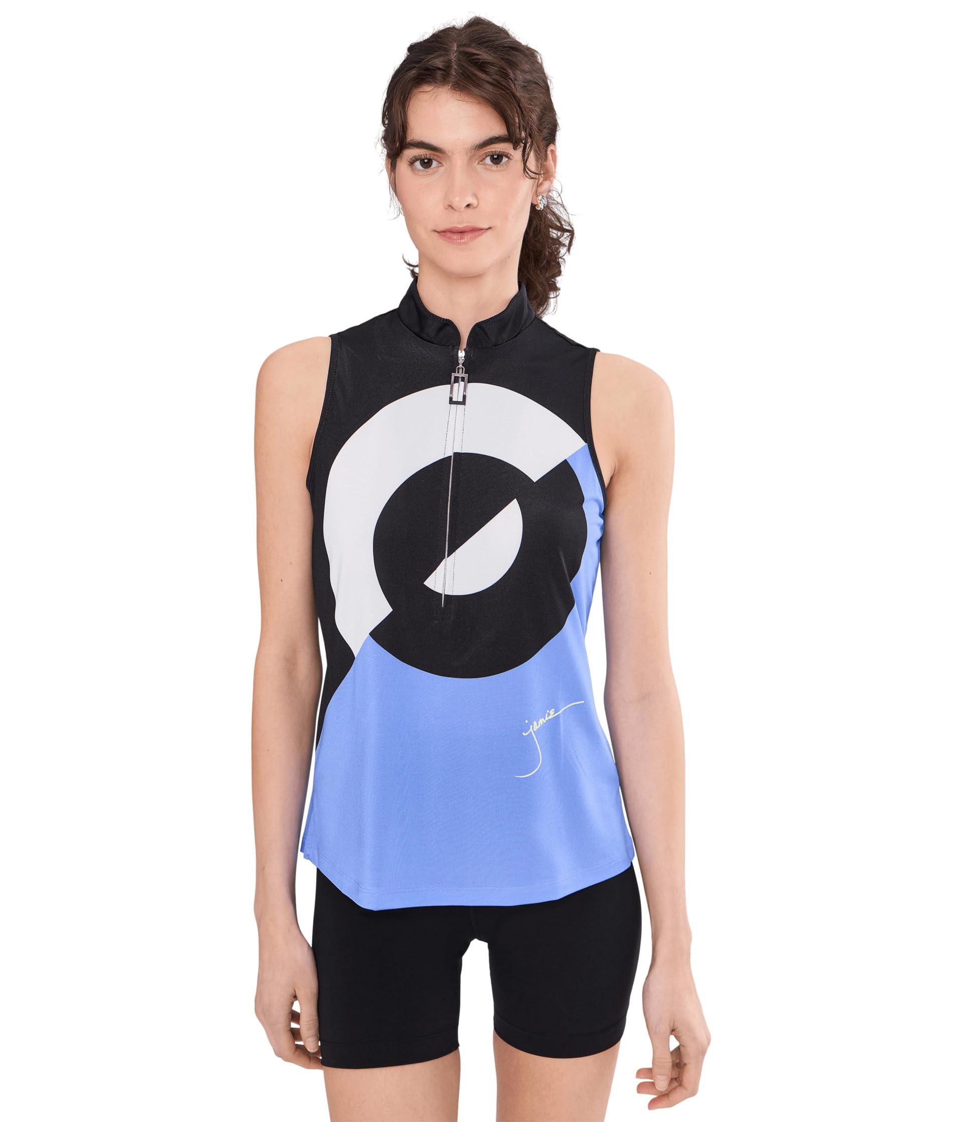 Женский топ Jamie Sadock Vision Print Abstract Circle Sleeveless
