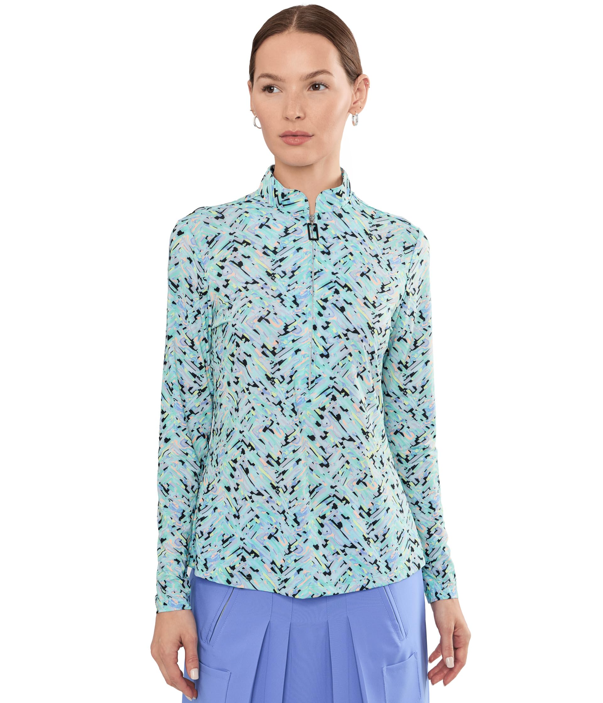 Свитшот Sunsense Shattered Long Sleeve Quarter Zip