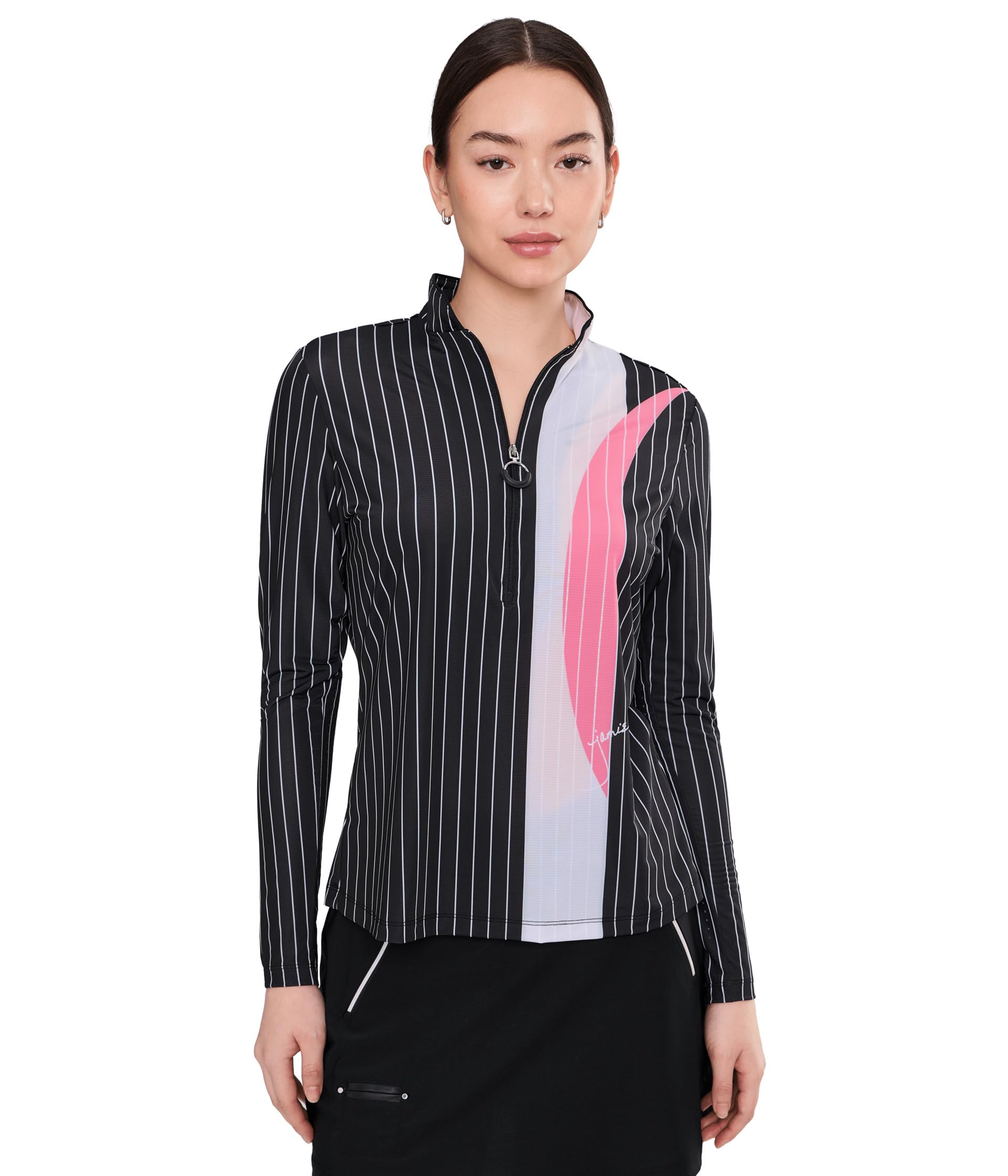 Футболка Jamie Sadock Sunsense Slinky Long Sleeve Quarter Zip