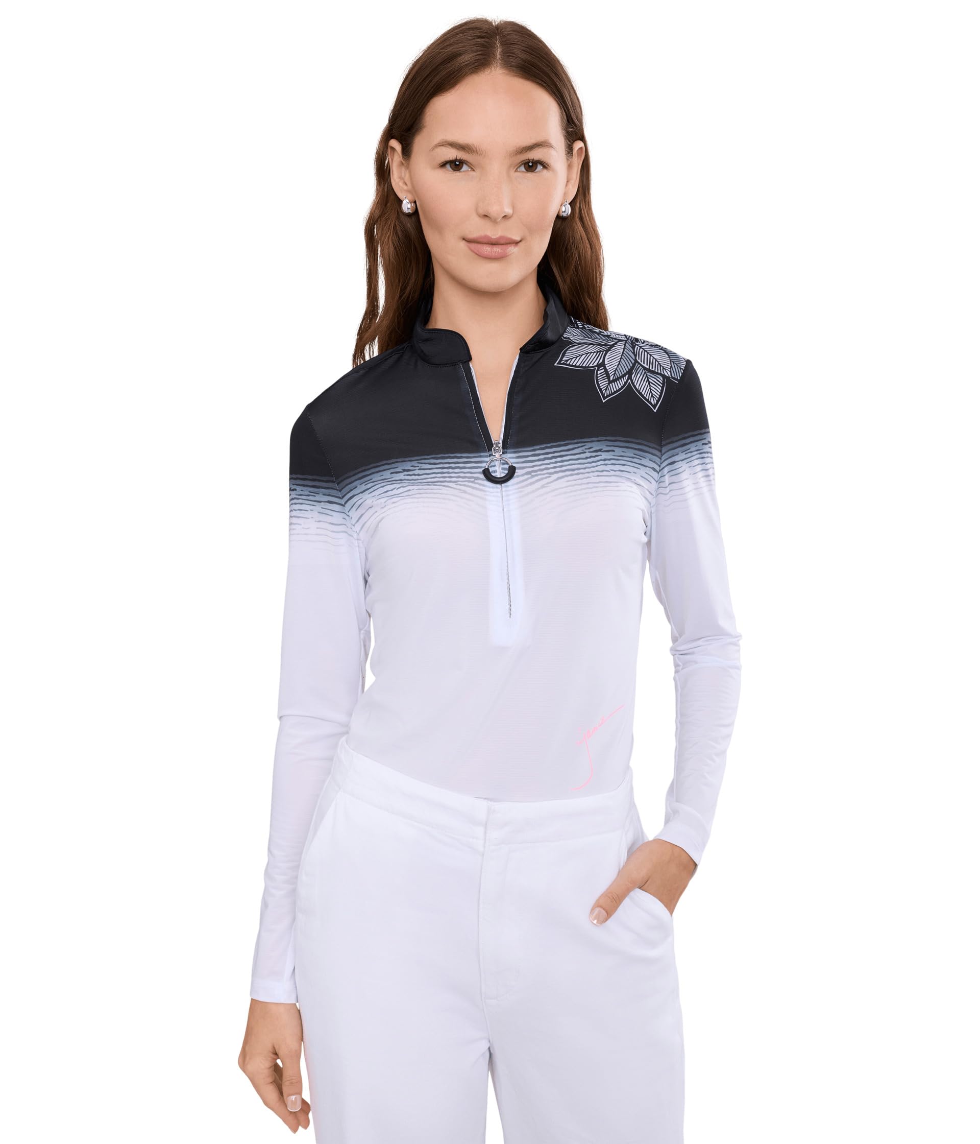Женский топ Sunsense Petal Long Sleeve Quarter Zip
