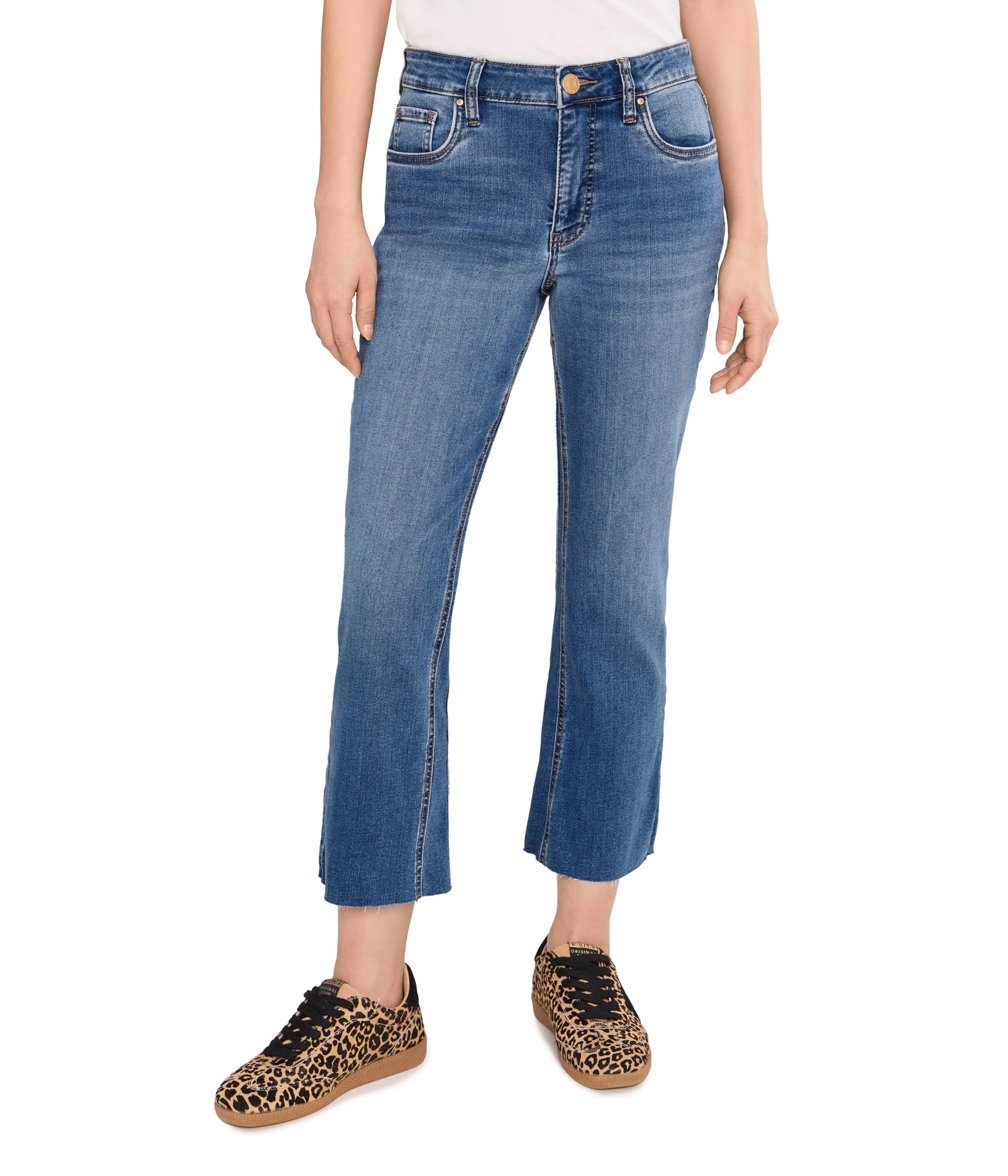 Petite Kelsey High Rise Fab Ab Ankle Flare-Nset Leg in Sentiment