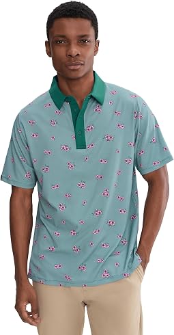 Мужская рубашка Azalea Gingham Print Polo