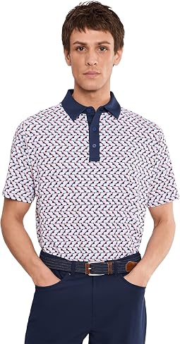 Мужское поло Resort Geo Print