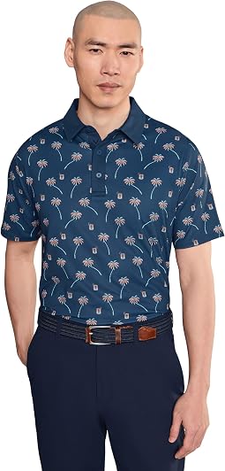 Поло с принтом Ombre Tropical