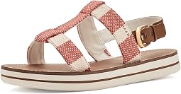 Summer Fig & Natural Stripe Canvas/British Tan Leather