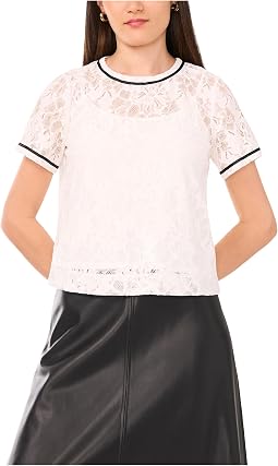 Crew Neck Short Sleeve Top
