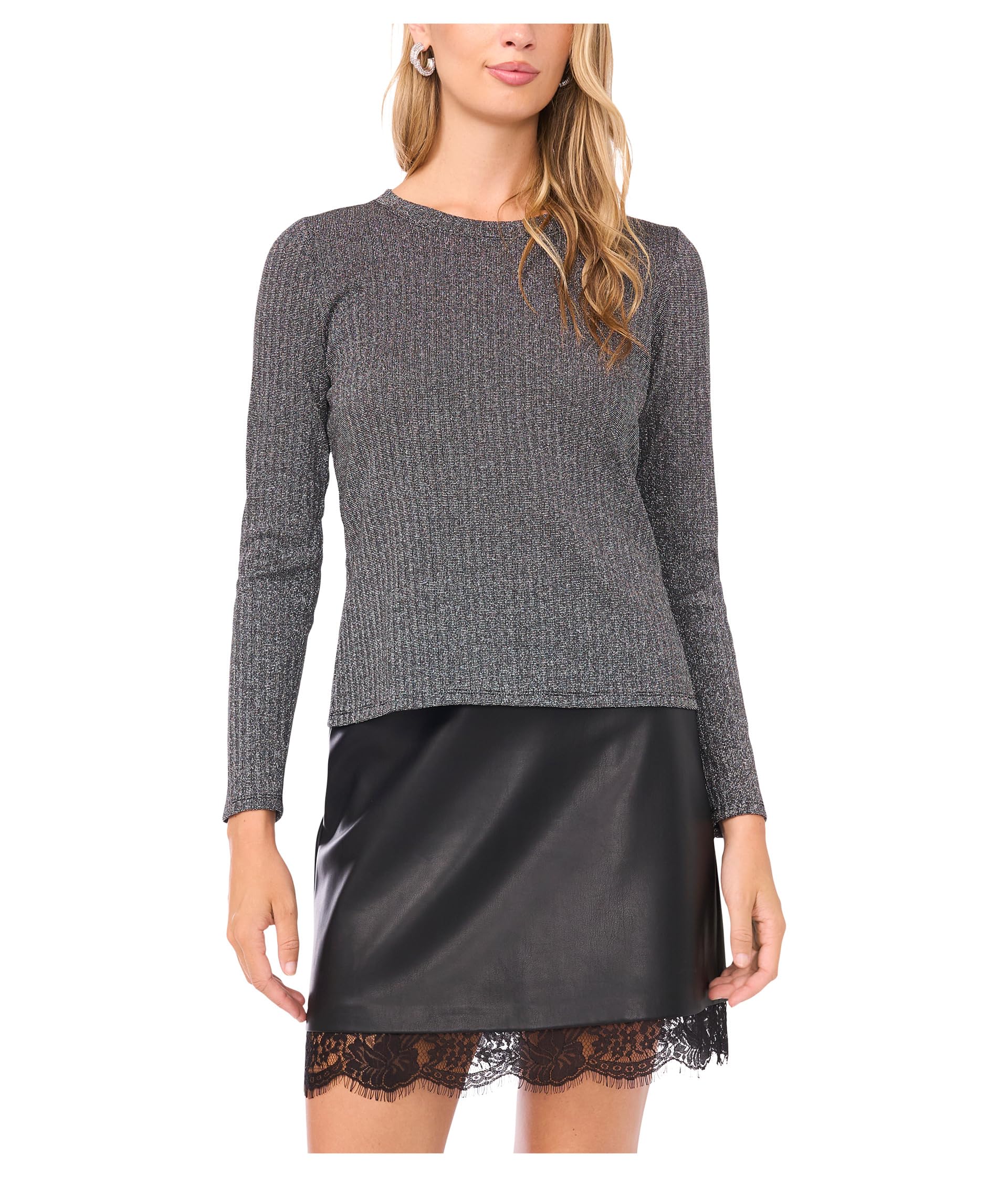 Crew Neck Long Sleeve Top