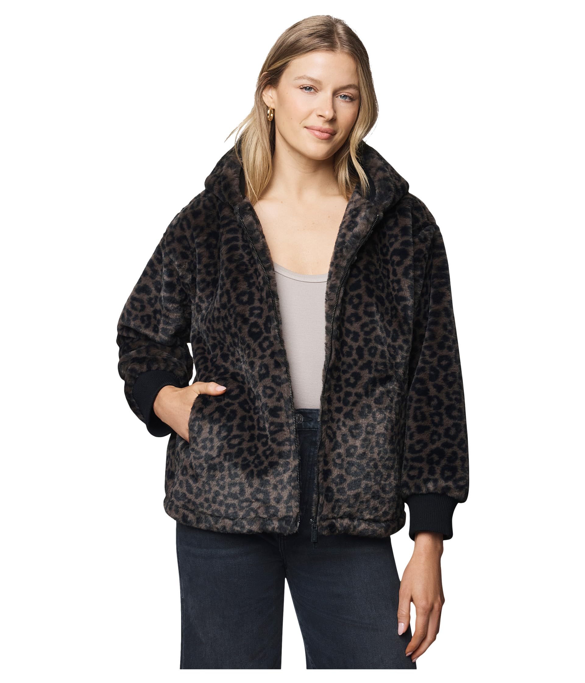 Lucia Fur Zip-Up Jacket