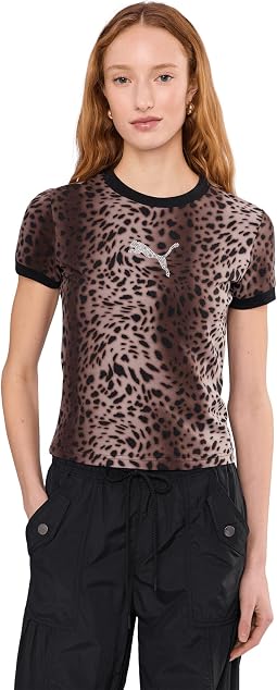 Essentials Graphics Leo Luxe Bedazzled Slim Fit Tee