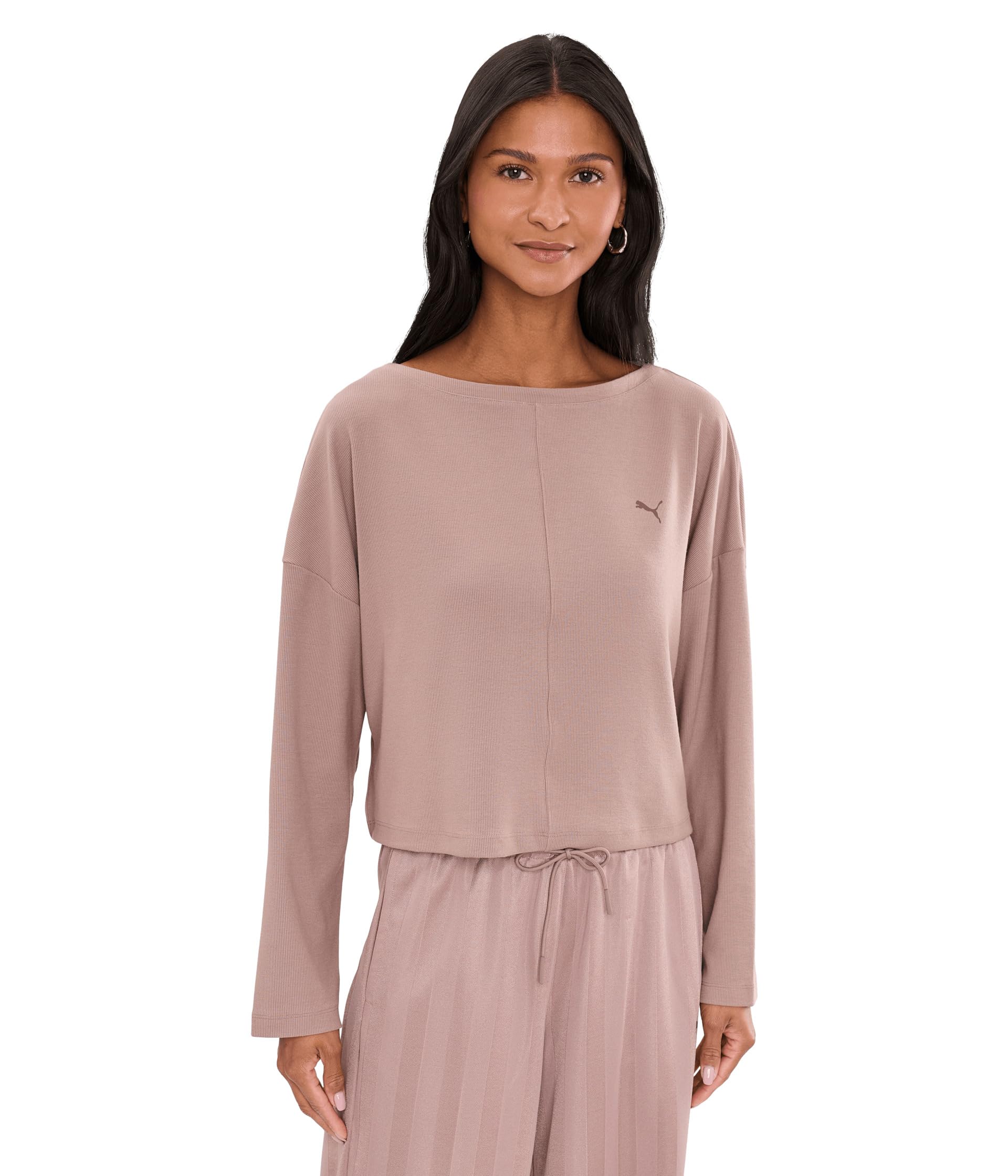 PUMA Женский лонгслив Cloudspun Ribbed Slouchy