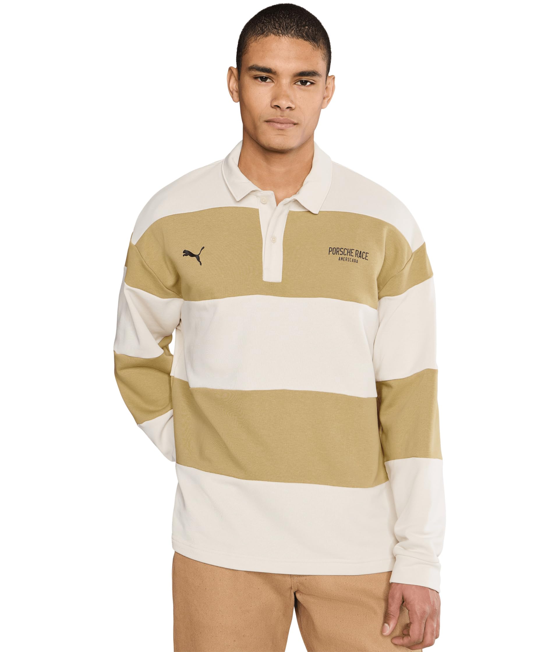 Porsche Legacy Lifestyle Crew Striped Knit Top