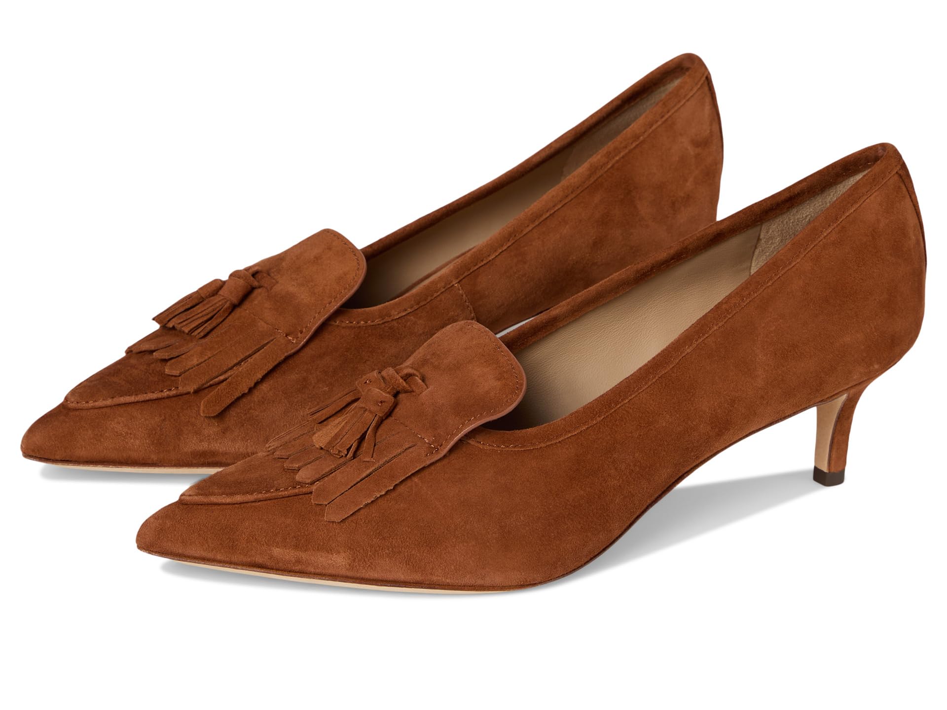 Adrienne Suede Kiltie Pumps