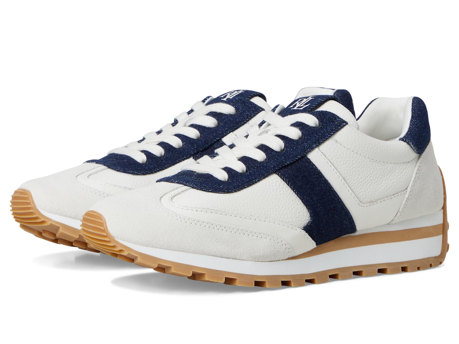 Кеды Dani Denim-Trim Leather & Suede