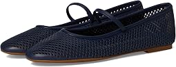 Jayna Perforated Leather Mary Jane Flats