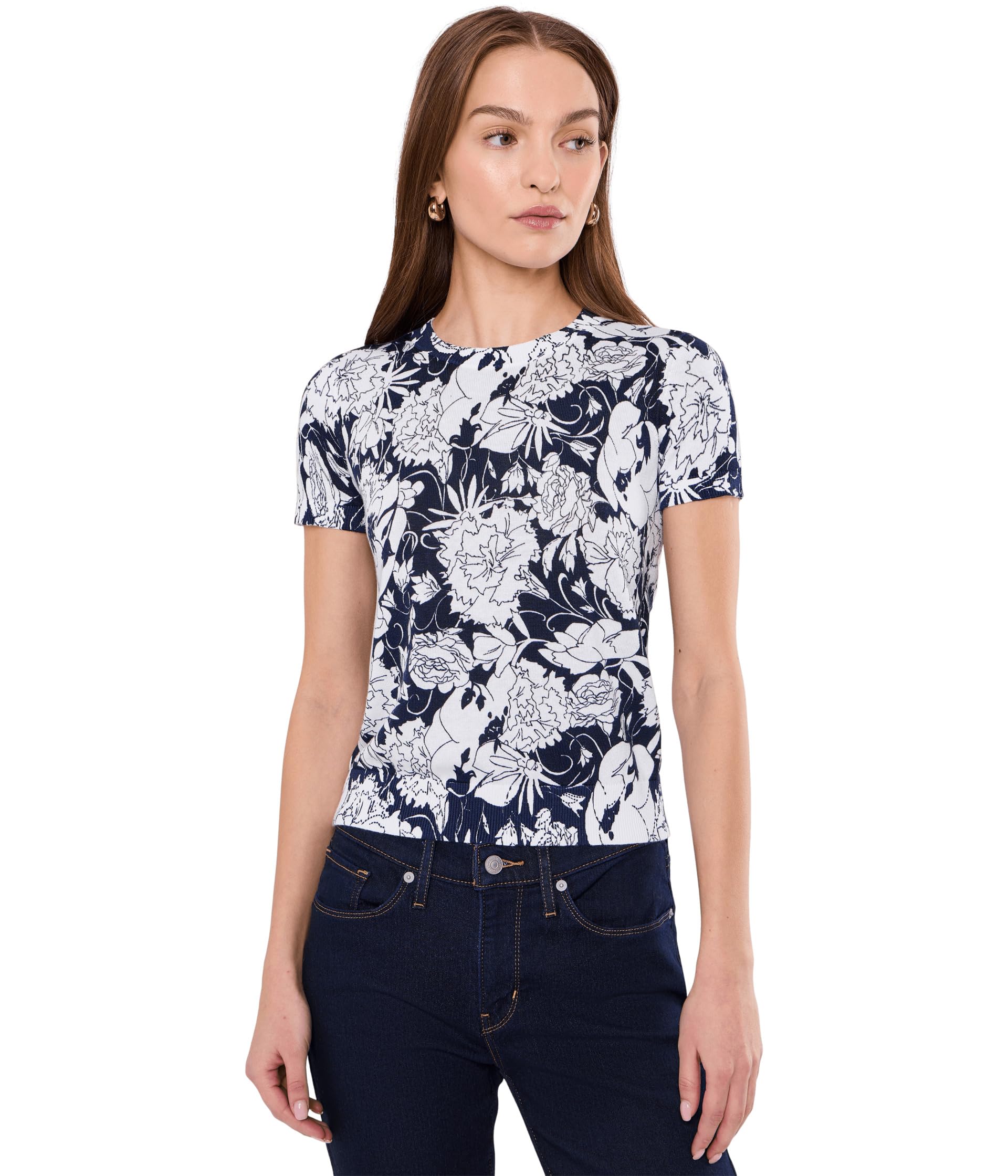 Женский джемпер Floral Cotton-Blend