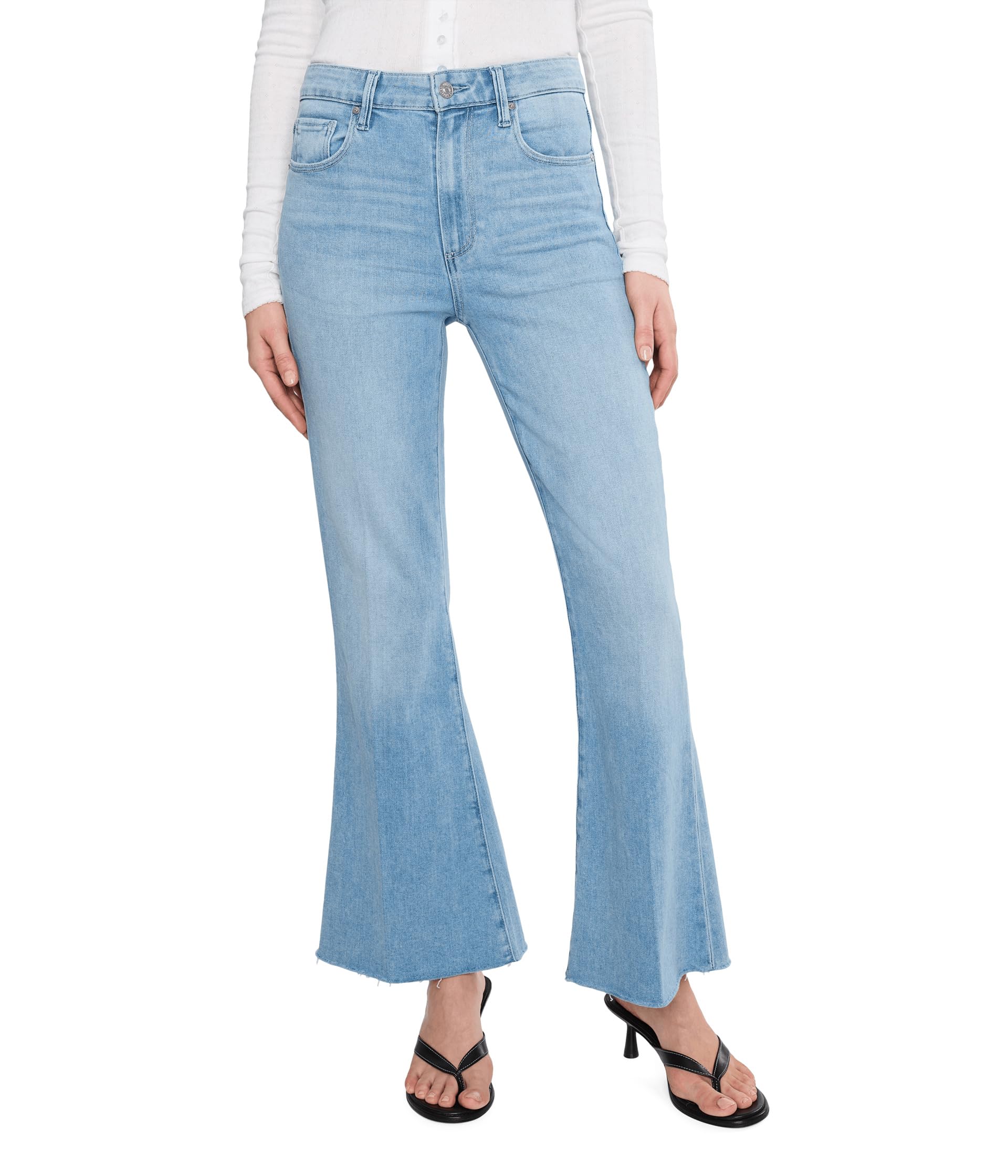 Marlow Skimmer Seamed Beltloops Raw Hem in Santorini Sky