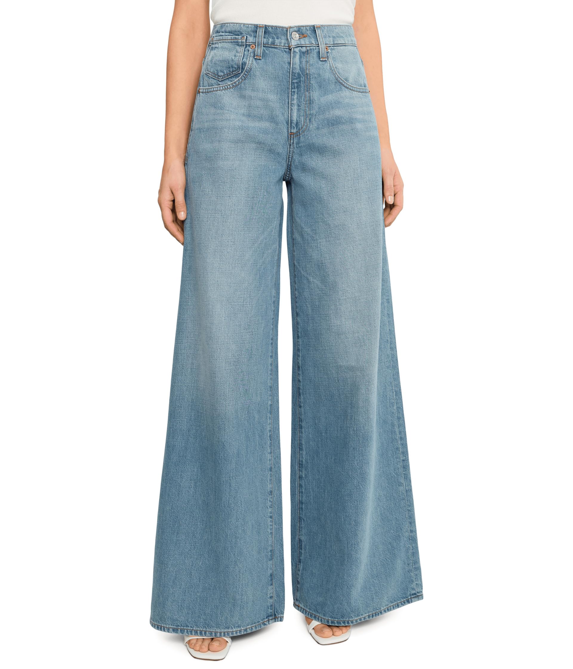 Cameron Wide Leg with Offset Coin Pocket in Fields