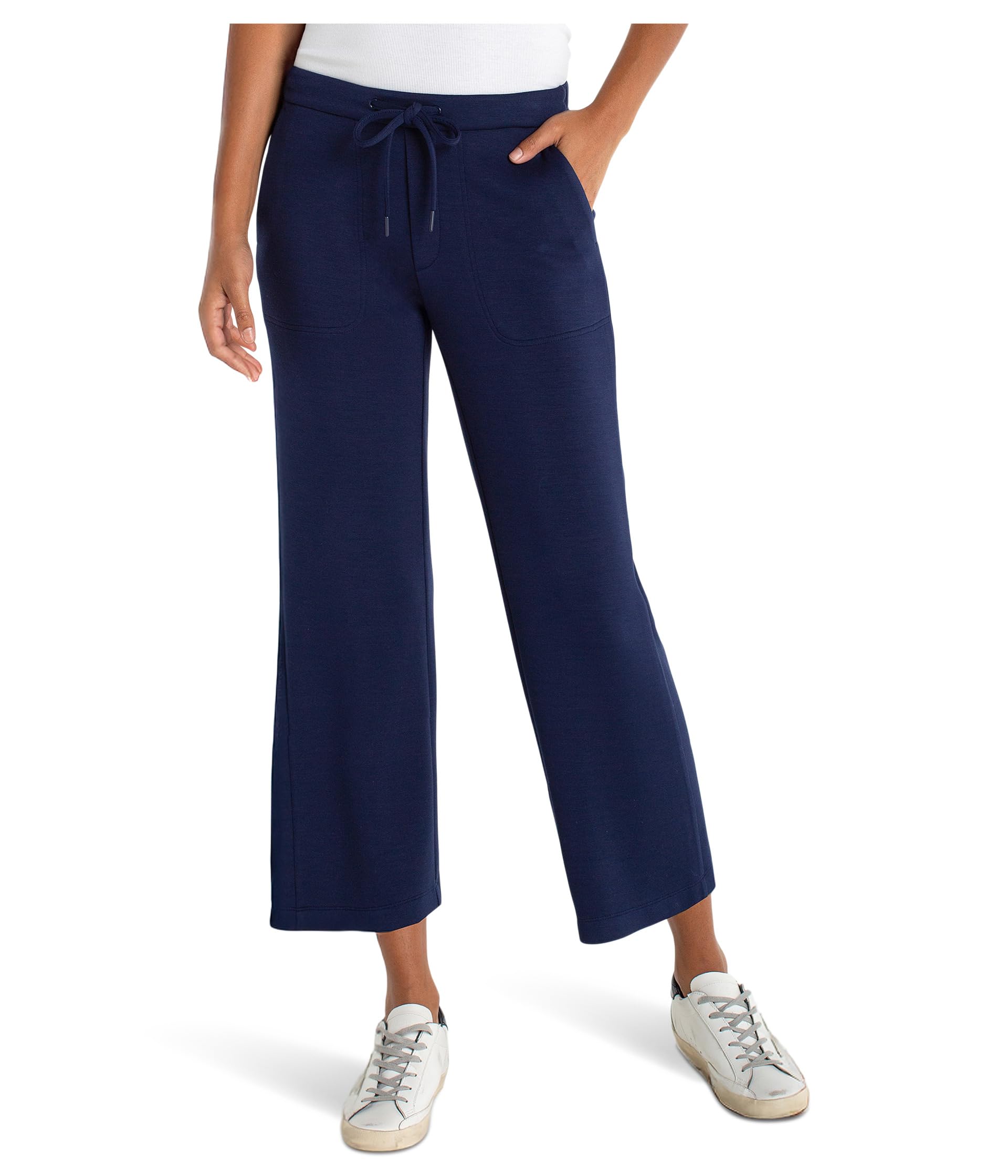 Брюки Liverpool Los Angeles Plush Comfor Pull On Wide Leg Crop 25" Inseam