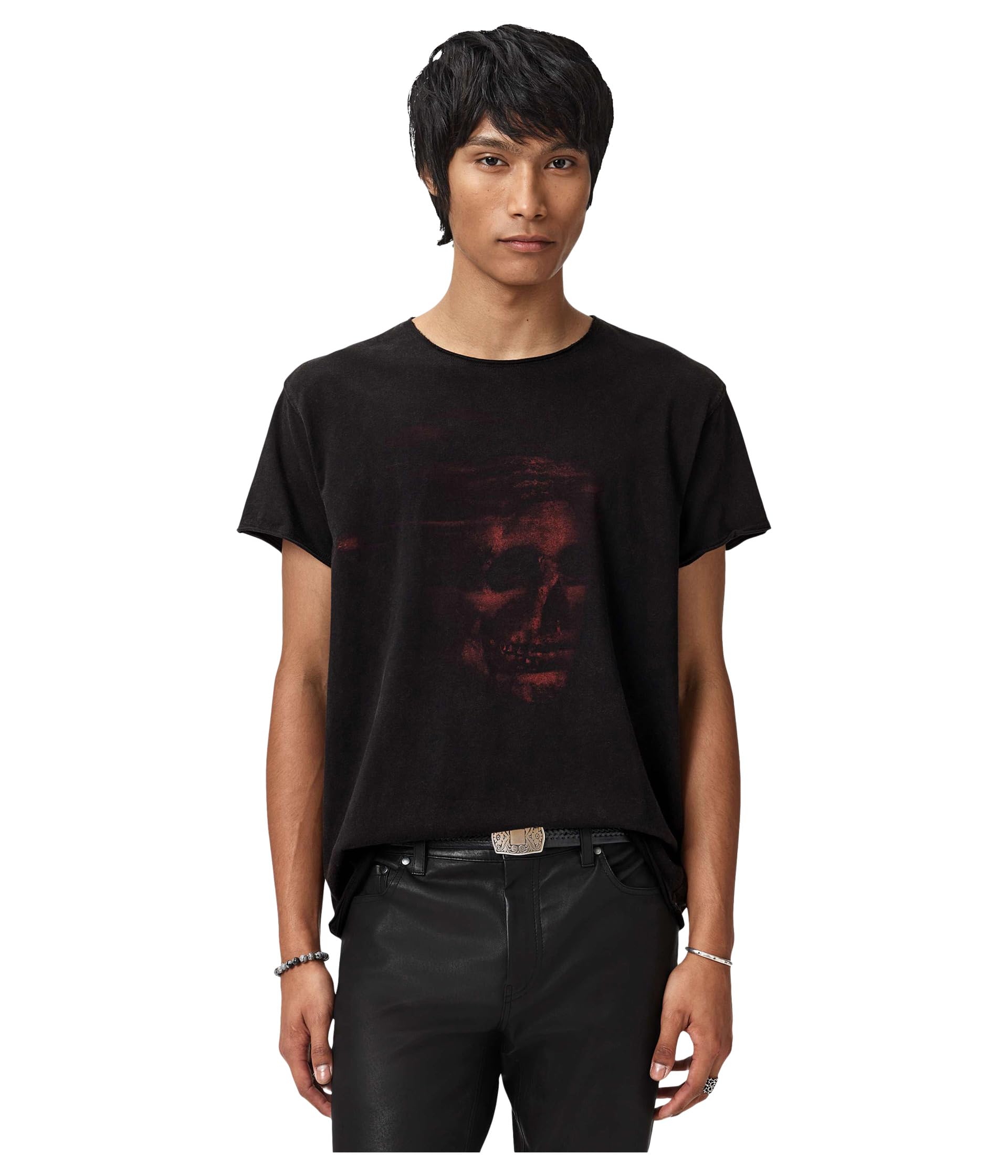 Мужская футболка John Varvatos Skull Sculpture Tee KG7197R25