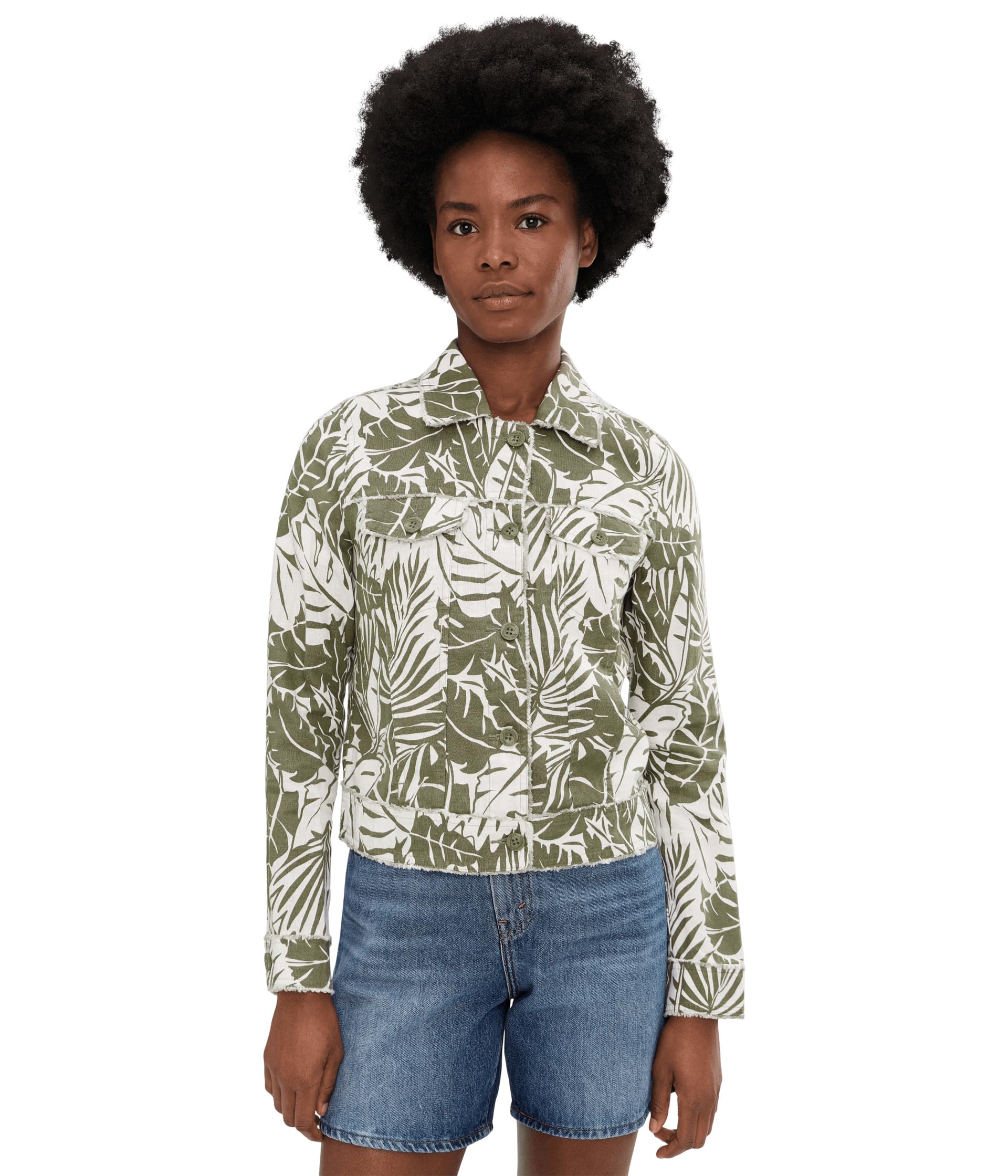 Palmae Beach Two Palms Raw Edge Jacket