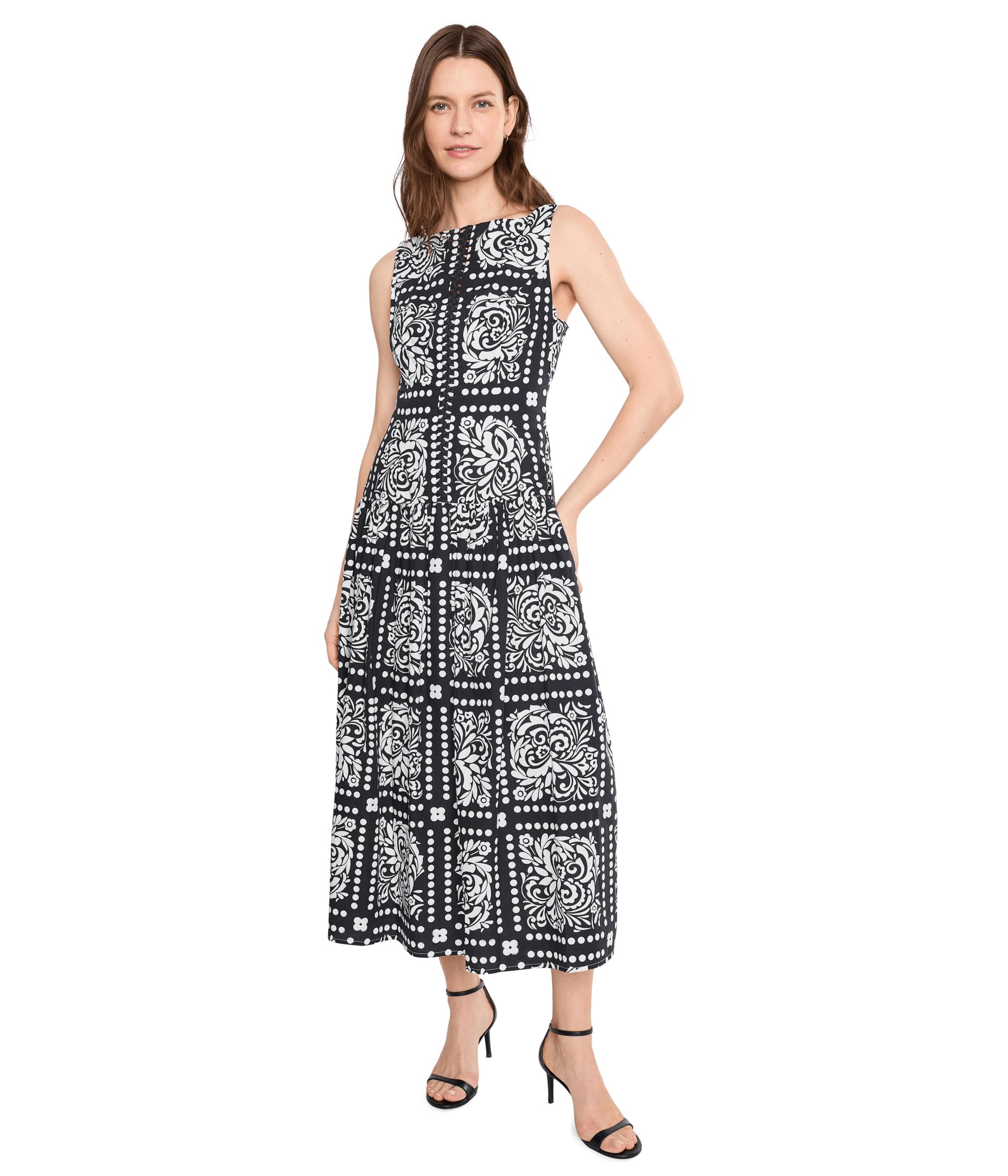 Платье Adrianna Papell Drop Waist Midi Женское